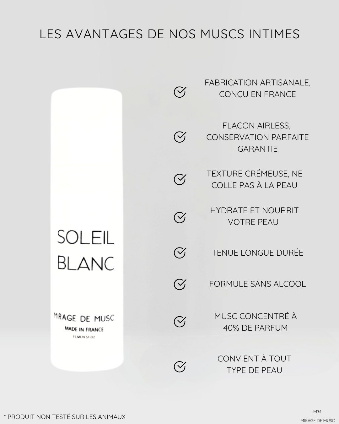 MUSC INTIME SOLEIL BLANC - 15 ML
