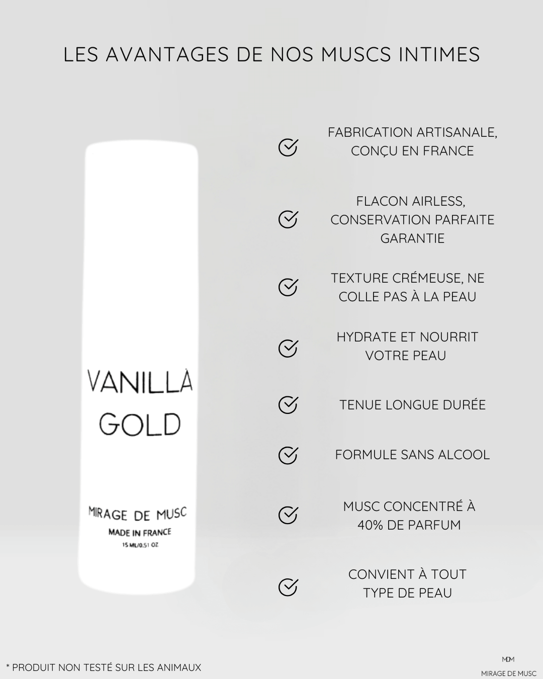 MUSC INTIME VANILLA GOLD - 15 ML