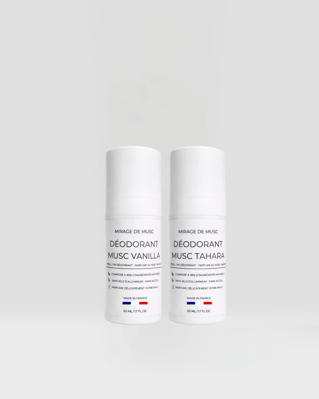 Pack de 2 Déodorants musqués naturels – Format Économique 1 an