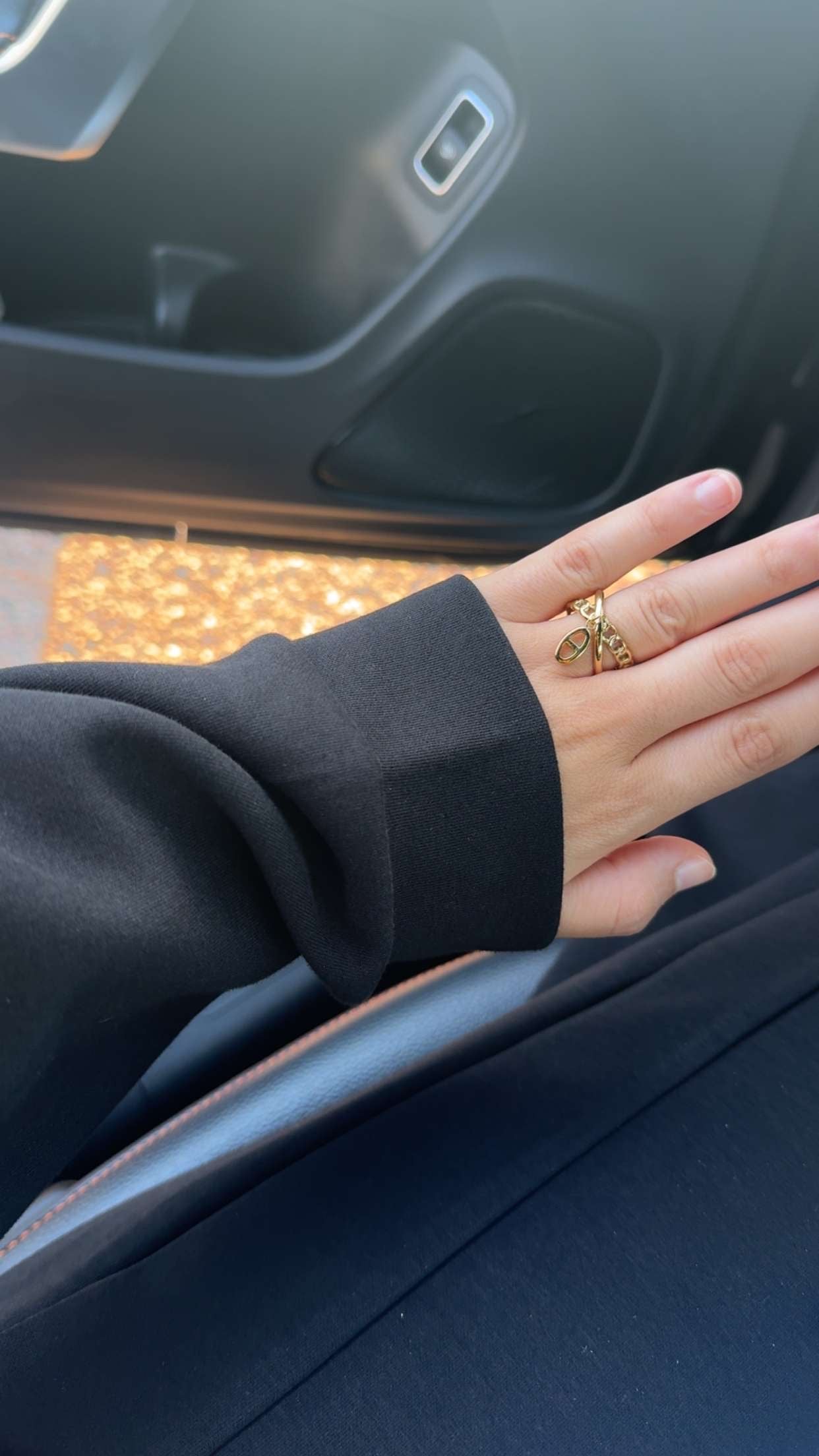 BAGUE RÉGLABLE BRELOQUE CD