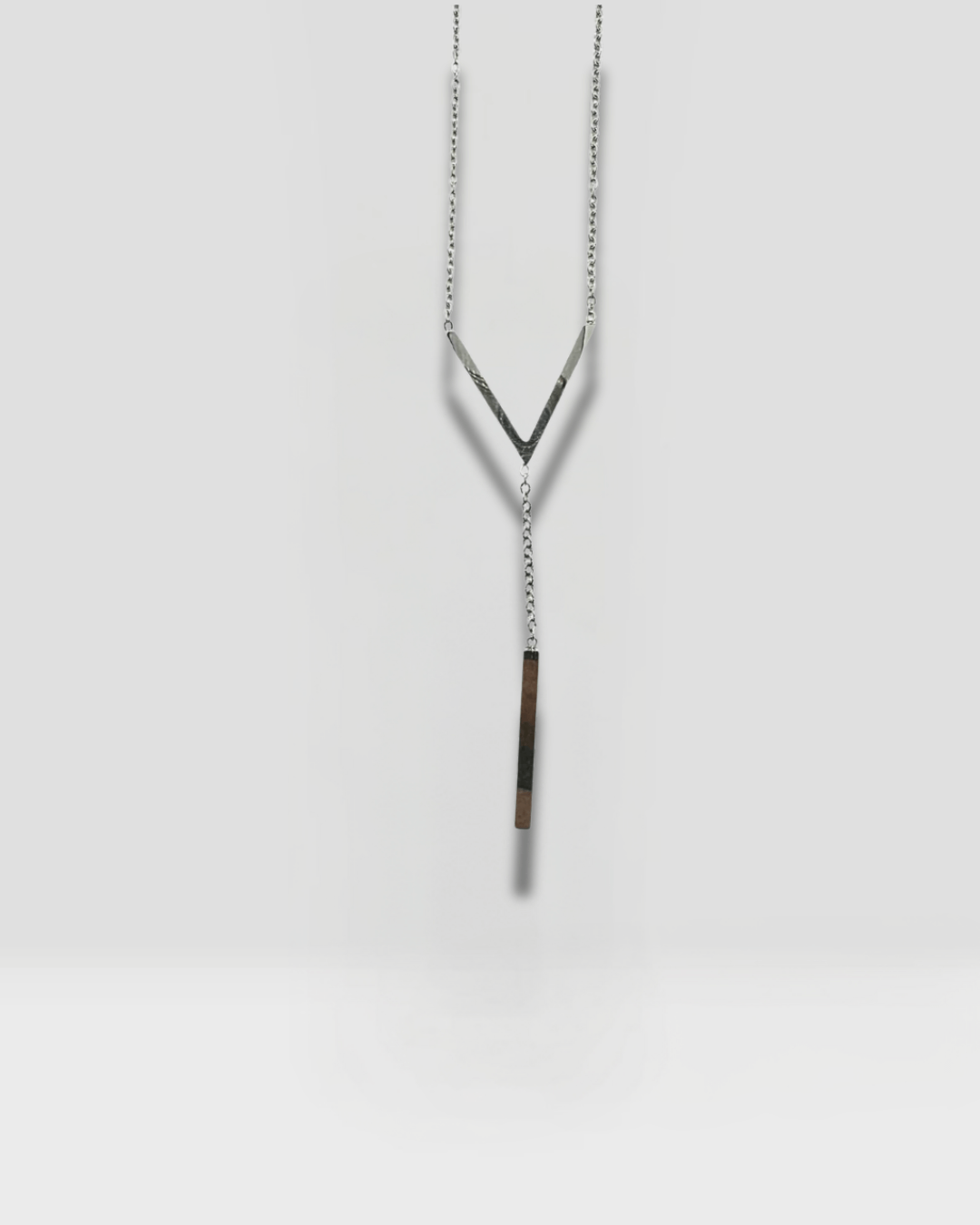 COLLIER VALENTINE - ARGENT