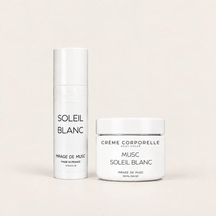 Pack Duo Crème & Musc Soleil Blanc – Routine Complète