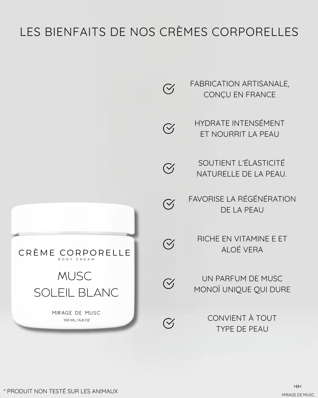 CRÈME CORPORELLE - MUSC SOLEIL BLANC