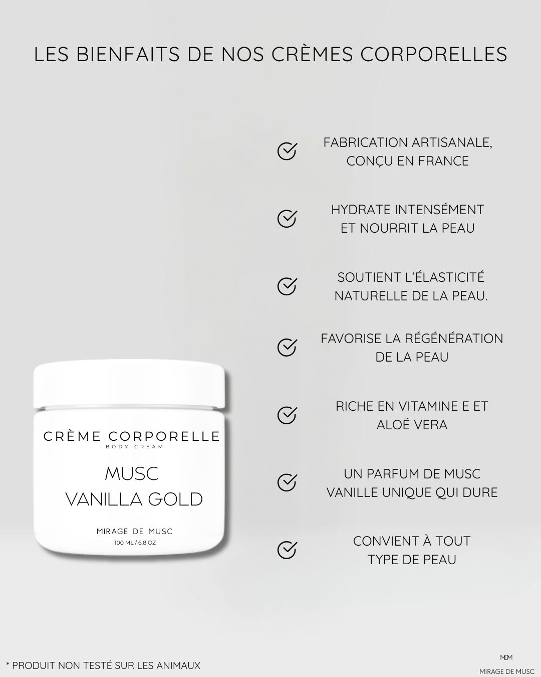 CRÈME CORPORELLE -  MUSC VANILLA GOLD