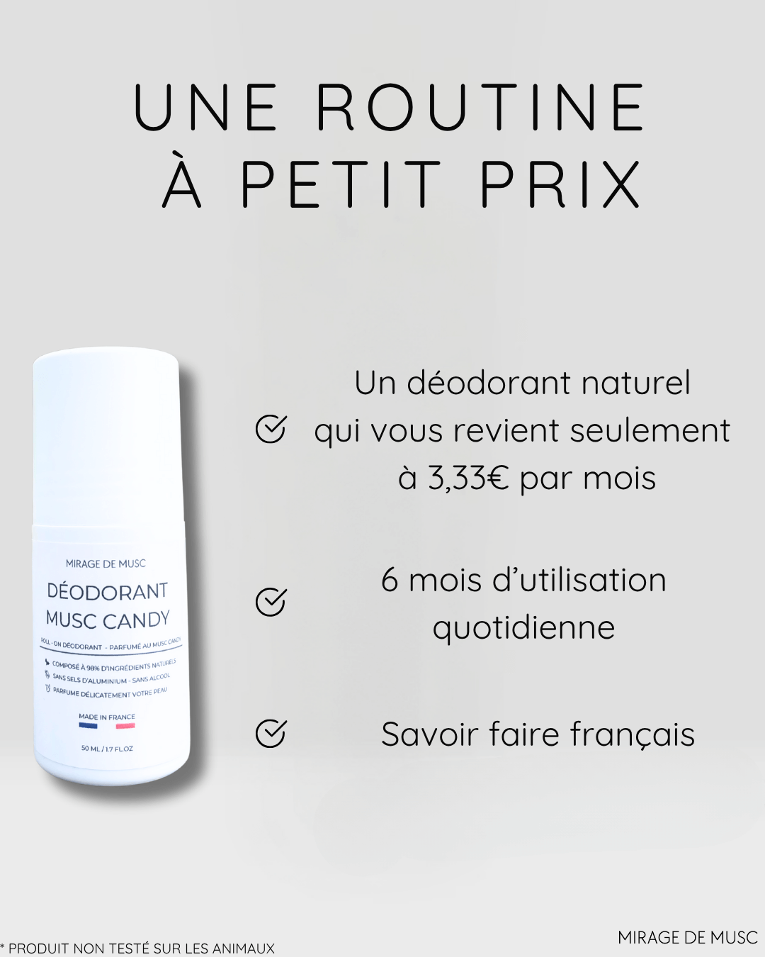 EDITION LIMITÉE - DÉODORANT NATUREL MUSC CANDY - 50 ML