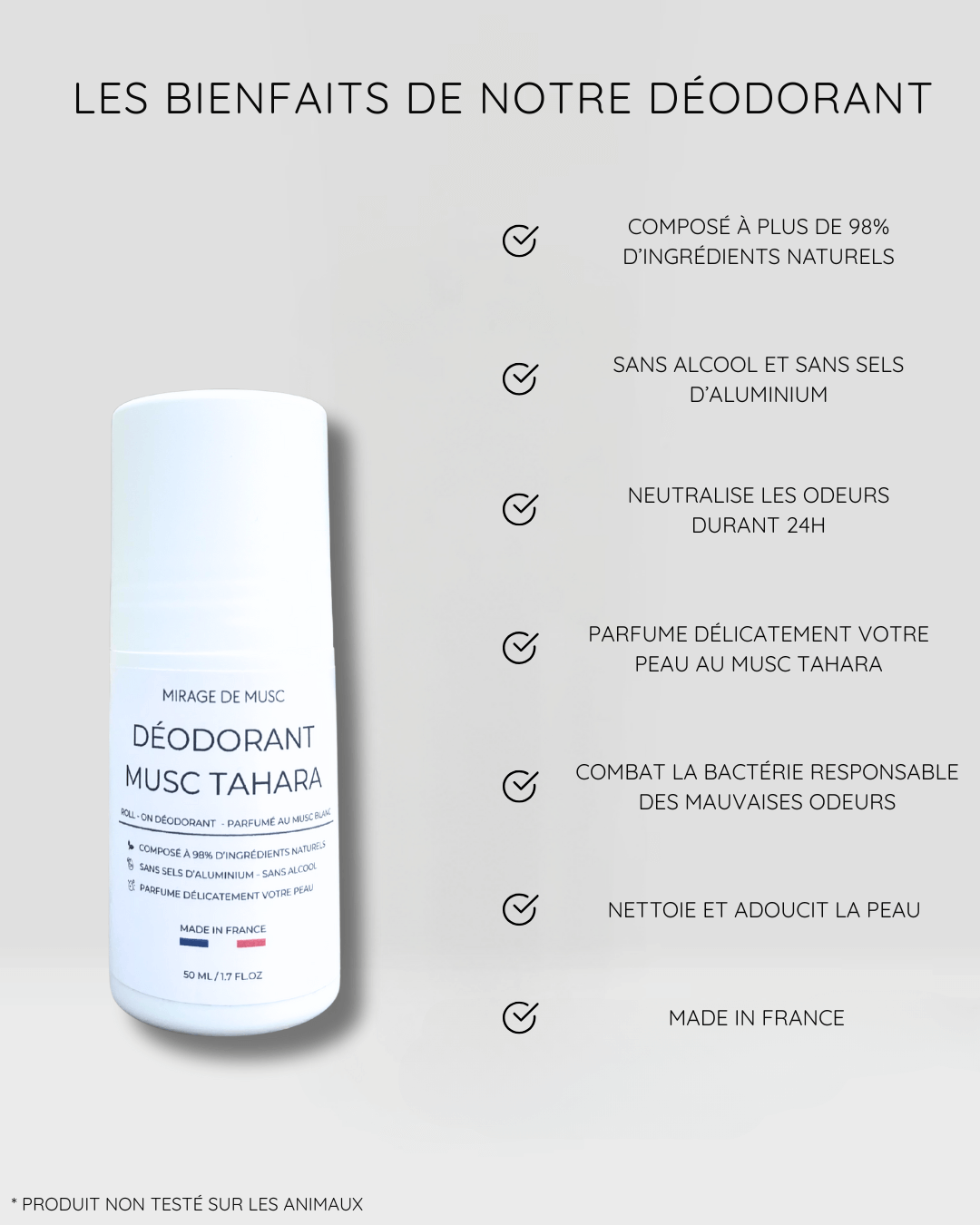 DÉODORANT NATUREL MUSC TAHARA - 50 ML