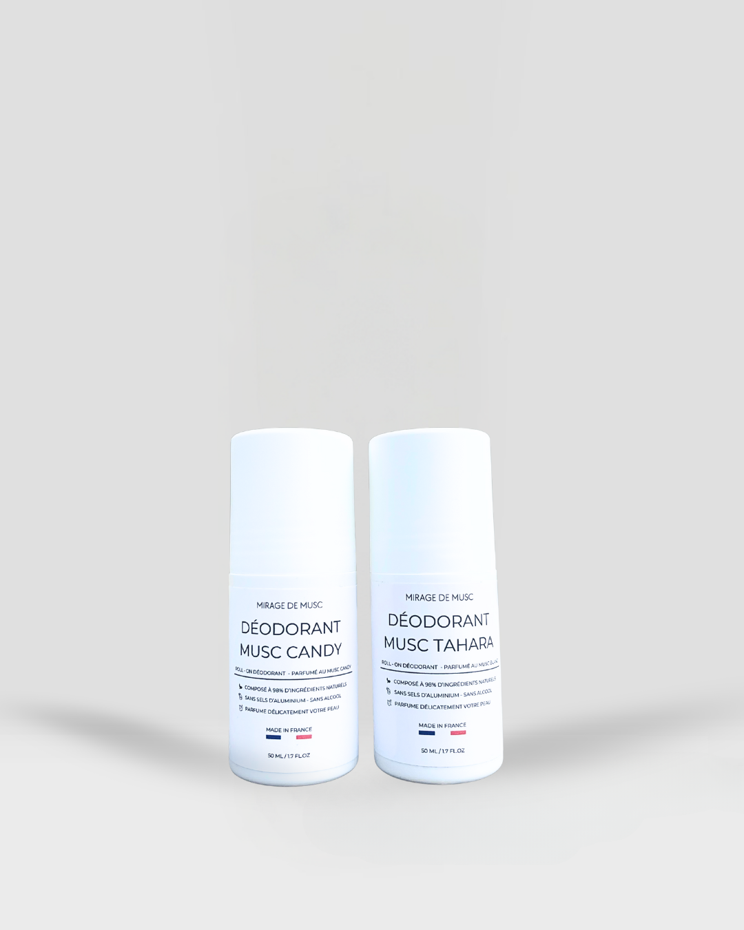 Pack de 2 Déodorants musqués naturels – Format Économique 1 an