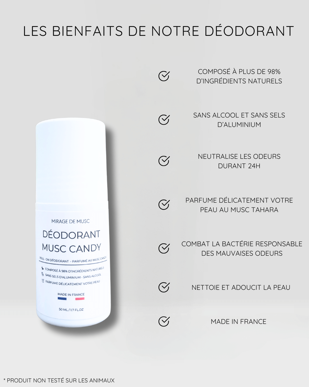 EDITION LIMITÉE - DÉODORANT NATUREL MUSC CANDY - 50 ML