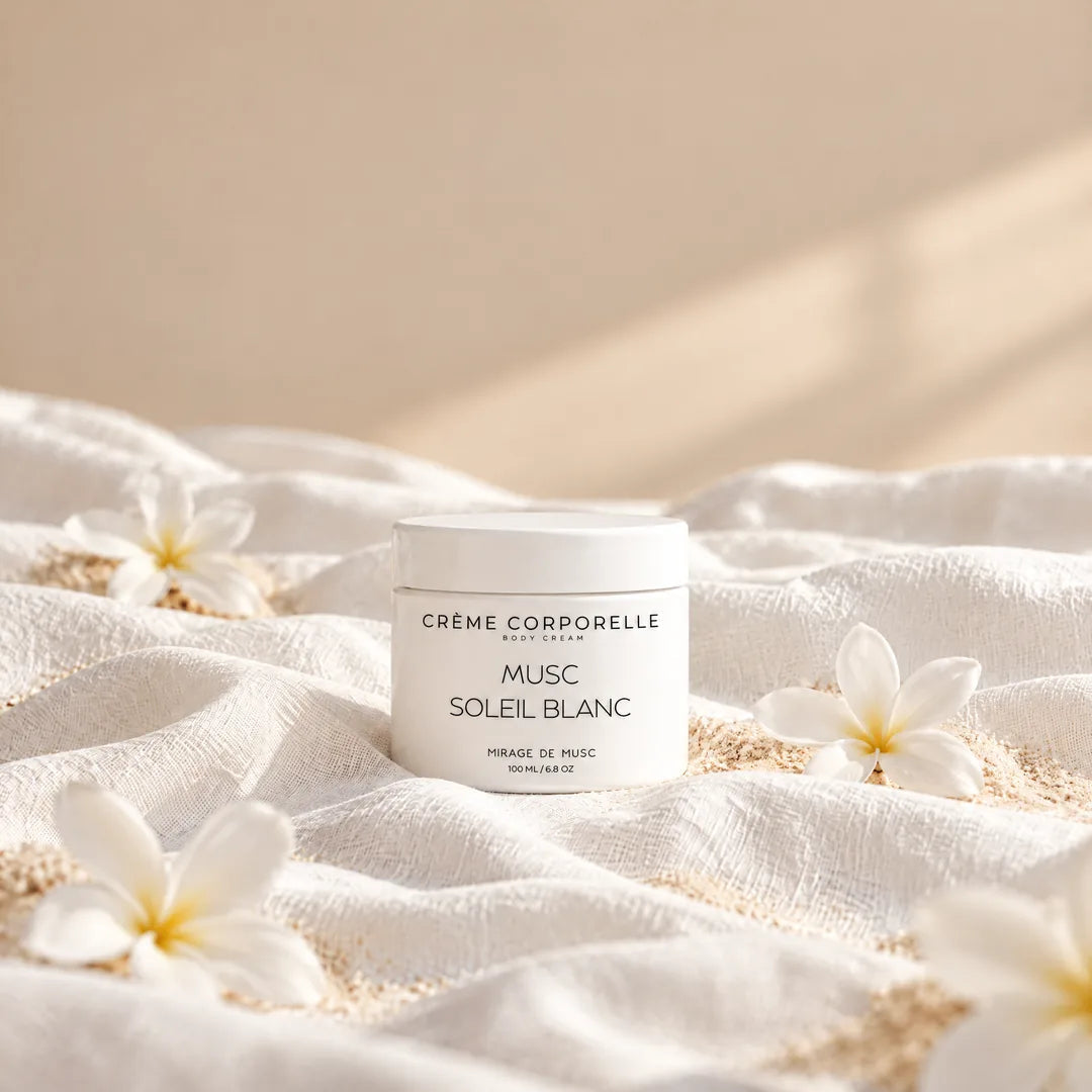 La crème corporelle Soleil Blanc